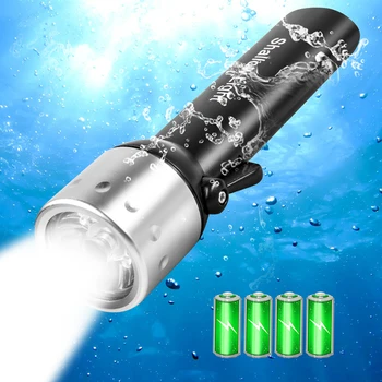 

IPX8 Scuba Diving Light Waterproof Underwater 2000LM Q5 LED Flashlight Portable Diving Camping Lamp Lantern Torch LED Flashlight