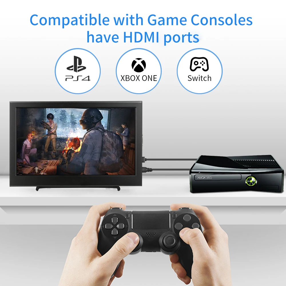 11.6 ޴ HD IPS lcd ÷ 1080P ̹ , PS4 ġ, VGA HDMI 10.1 ġ ǻ 
