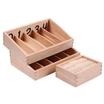 

Math Teaching Aids Materials, Early Education, Wooden Toys Help Understand The Concepts of Basic Math Arithmetic