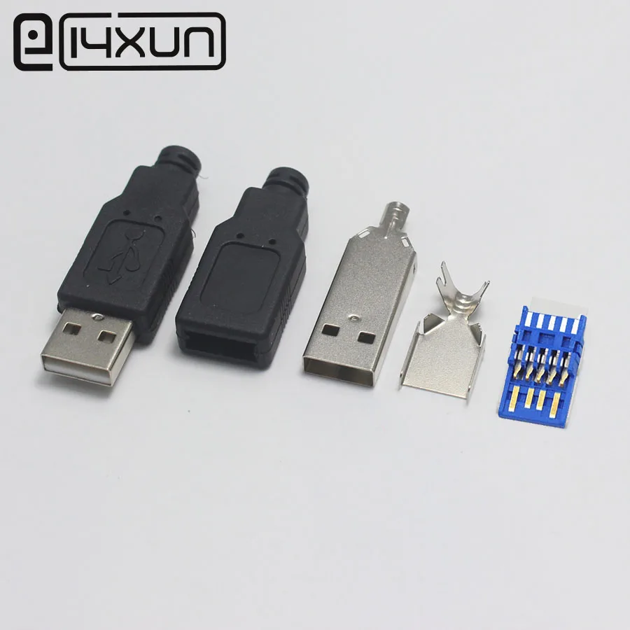 1 комплект DIY USB 3 0 разъем типа папа в Высокоскоростной для зарядки|Соединители| |