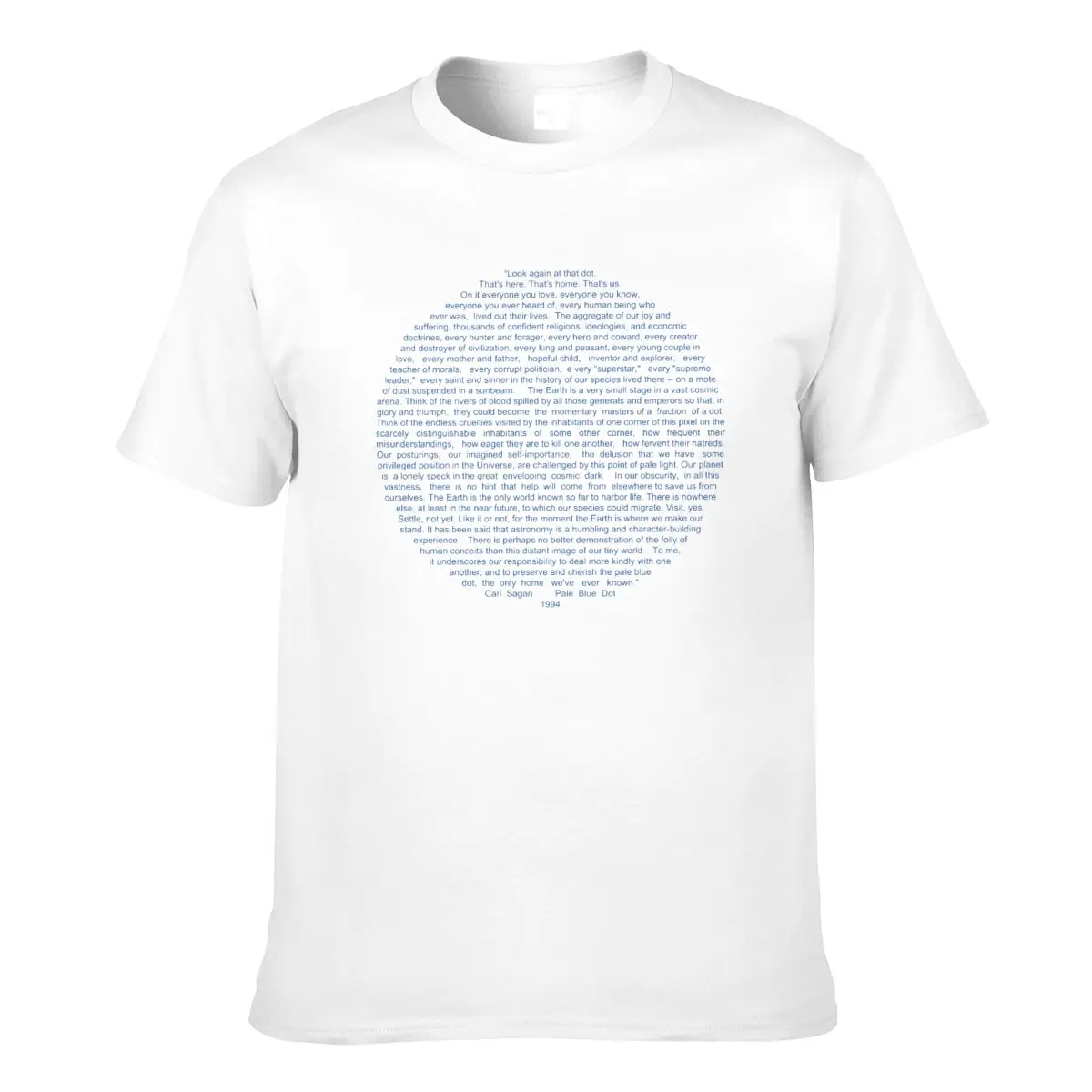 

Limited Pale Blue Dot - Carl Sagan Logo Design Men Black T-Shirt Size S-5XLTees Men Hot Cheap