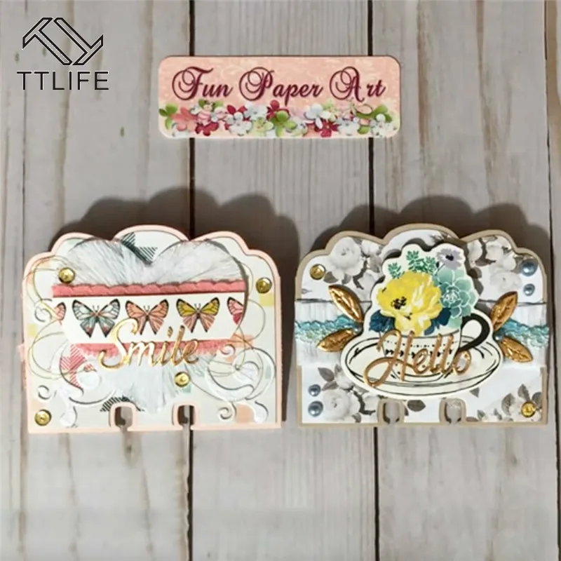 

TTLIFE DIY Greeting Card Metal Cutting Mold Multi-frame Embossing Die Cutting Scrapbooking Business Card Album Cutting New Die