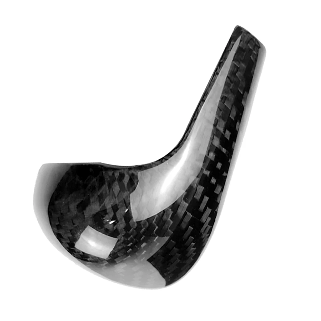 Black Carbon Fiber Car Gearshift Knob Covers for Audi A61/Q5/A5/A4L/Q7 Accessories Car Styling