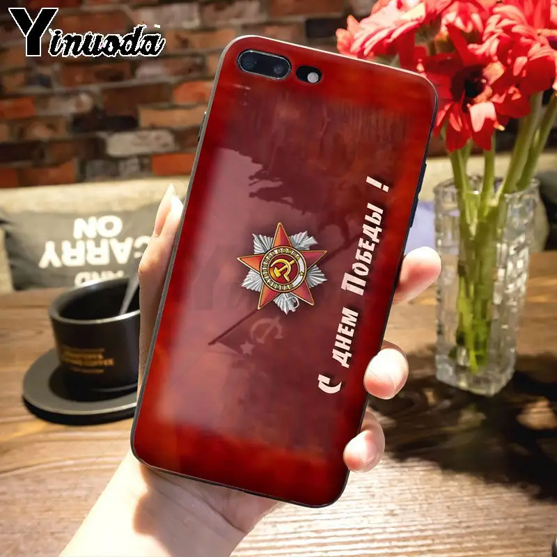 Yinuoda флаг России черный медведь, Мягкий силикон чехол для телефона для iPhone 7plus 6S 7 8Plus X 5S xr xs max xr 11 11pro max чехол