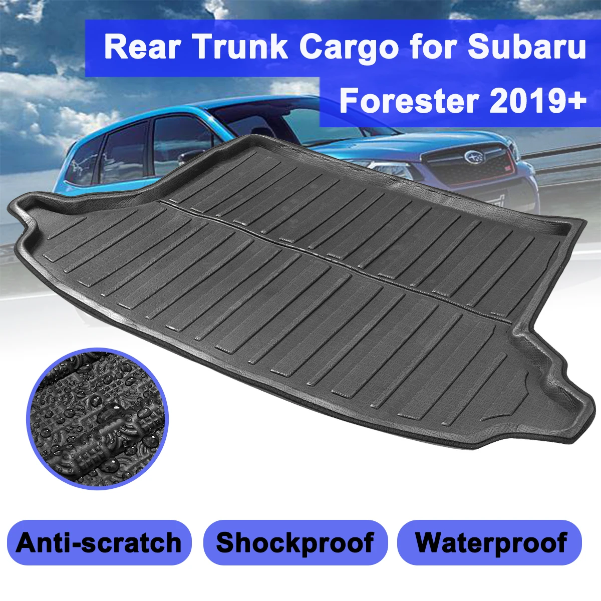 

Floor Mat Liner Carpet Tray Car Boot Cargo Liner Tray Trunk For Subaru Forester 2019+ Waterproof Car Styling Auto Floor Mat part