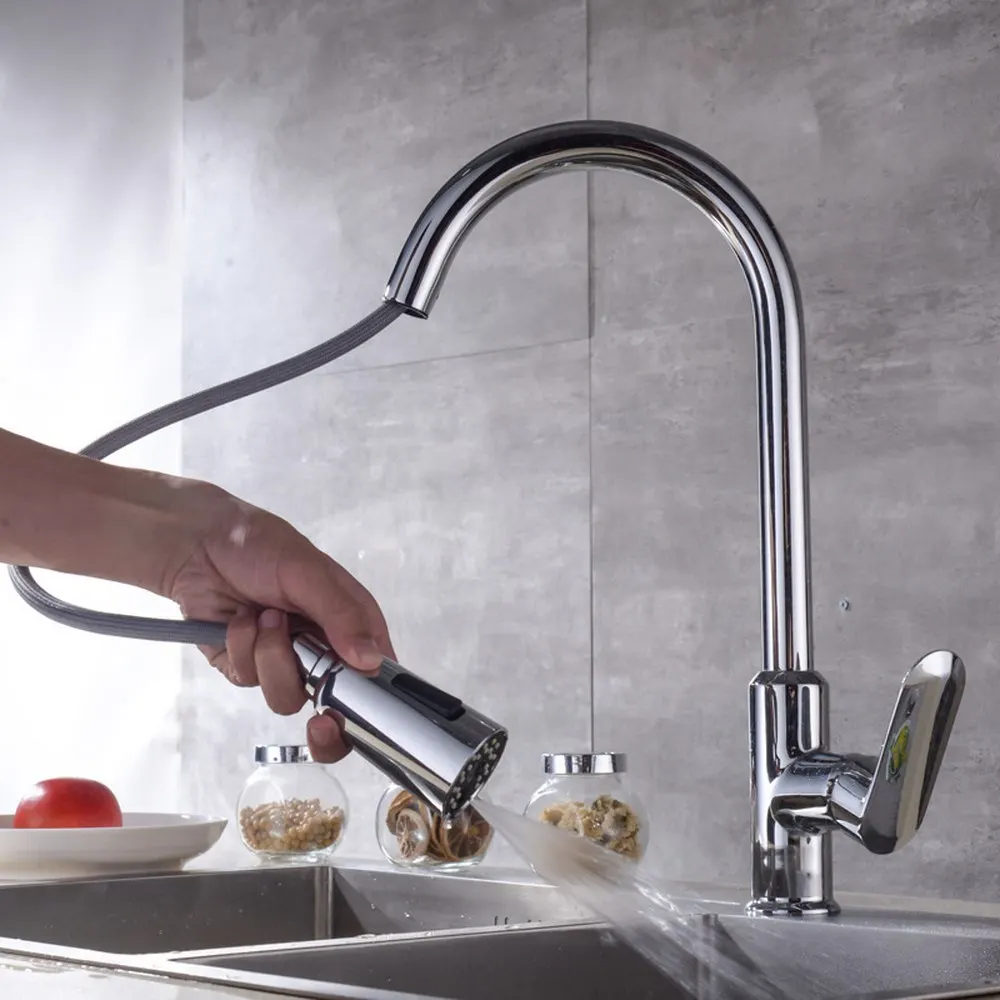 Kitchen Faucets Head 360 Degree Shower Water Mixer Faucet Pulse High