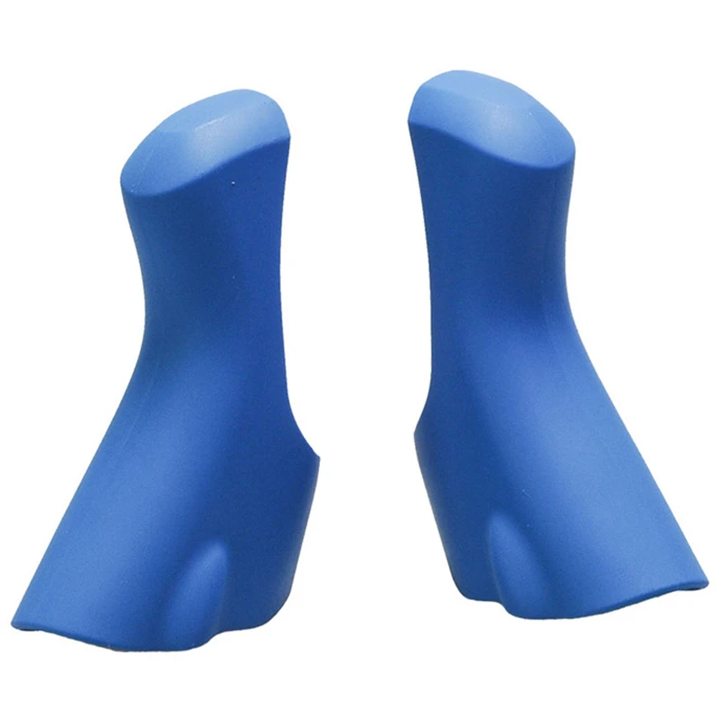 Handlebar Dual Control Lever Derailleur Levers Bracket Cover Fit For 4700 5800 6800 Brake Shift Lever Silica Gel-Blue