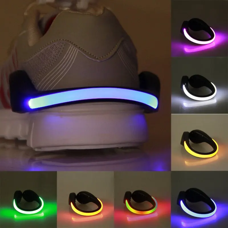 1PC LED Shoe Clips Warning Light Safety Night Running Shoe Clips for Adult Children Outdoor Bicycle Shoe Accessories