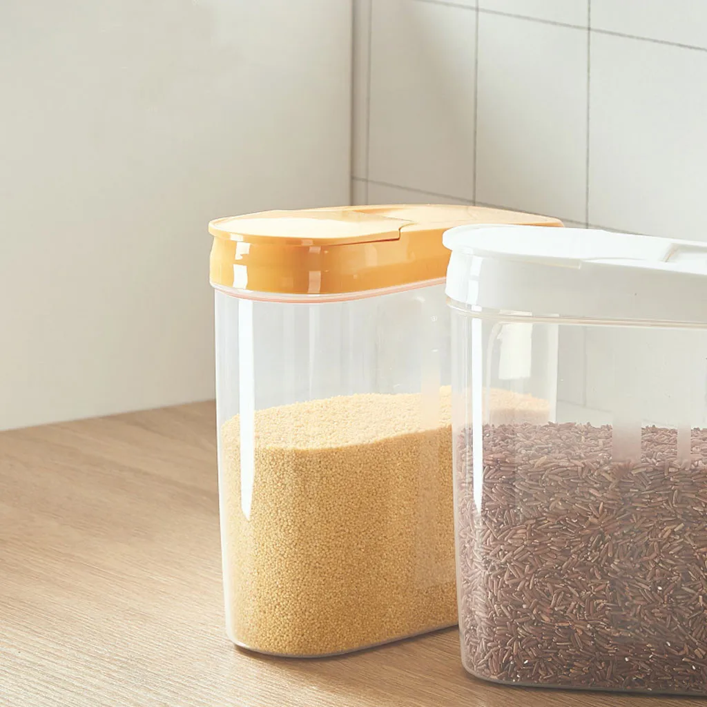 Крупы ящик для хранения Кухня пищевой для зёрен контейнер для риса популярная кухня Портативный контейнер-Органайзер