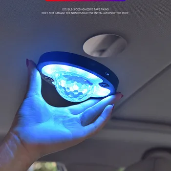 

Vehicle-mounted led reading lamp sound-controlled atmosphere lamp wireless burst in the car rhythm atmosphere lamp light