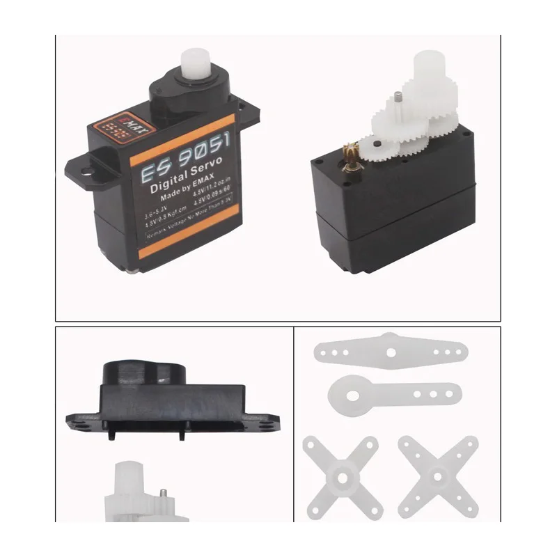 1PCS Mini Micro Servo High Speed 5G Digital Servos Horn Reverse Direction with Plastic Gears for