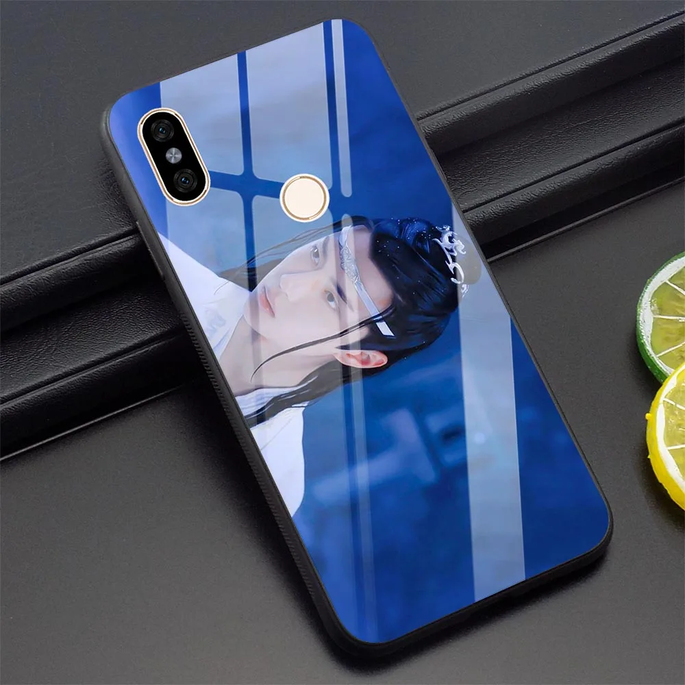 Чехол Wang Yibo Xiao Zhan из закаленного стекла для Xiaomi mi A1 mi A2 8 Lite 9 F1 Red mi 4X 6A Note 5 6 7 Pro - Цвет: K3001312