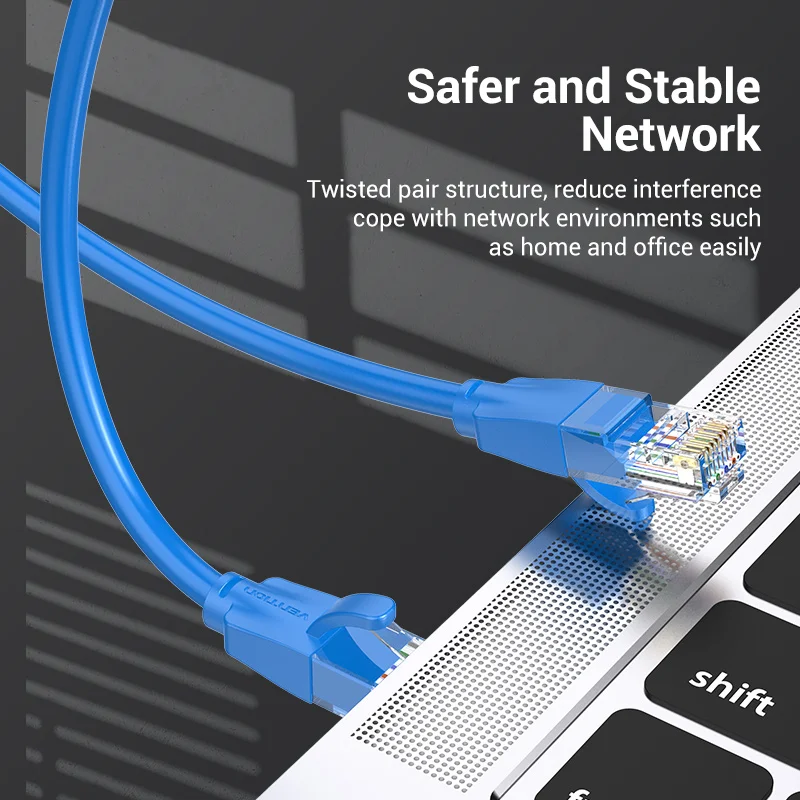 Vention High-Speed Cat 6 Ethernet Patch Cable - Ultra-Durable RJ45 Internet LAN Cord