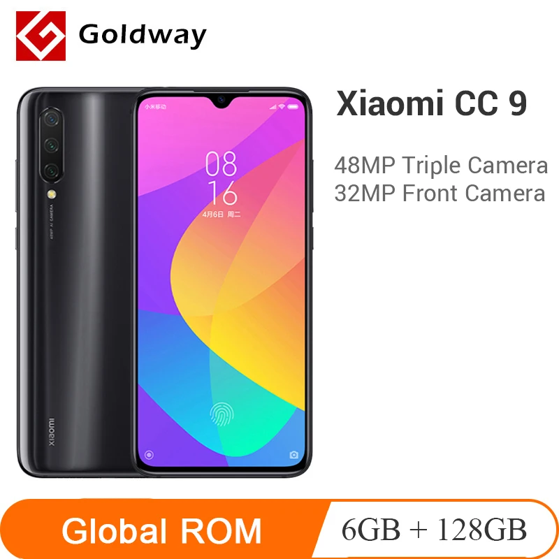 Мобильный телефон Xiaomi Mi CC9 глобальная прошивка 6 ГБ ОЗУ 128 Гб ПЗУ Snapdragon 710 тройная