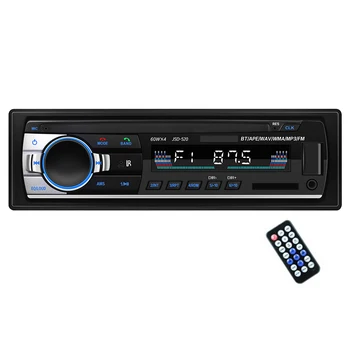 

Car Multimedia Player Bluetooth Autoradio MP3 Music Player Car Stereo Radio FM Aux Input Receiver USB 12V In-dash 1 din ISO/Pin