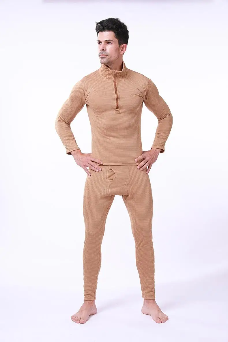 best long johns for men Men New 2021 Thermal Underwear Sets Compression Fleece Sweat Quick Drying Thermo Underwear Male Clothing Winter Top Quality long johns