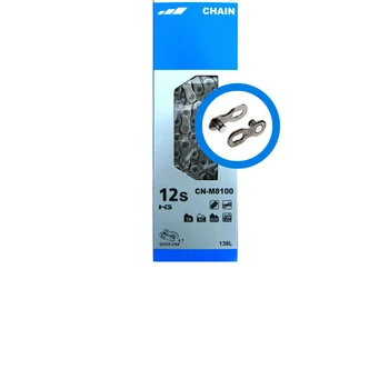 

DEORE XT CN-M8100 Mountain Bike Quick-Link Chain SIL-TEC Chains 12 Speed 116/126/138L Bicycle Parts