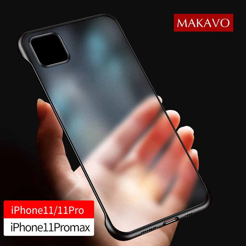 

Case For iPhone 11 Frameless Matte hard Case Shockproof Back Cover For iPhone 11Pro Max 11 Pro Phone Case