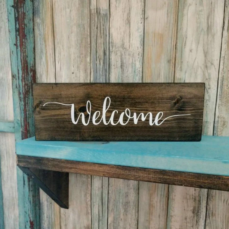 Home Decor Front Door Decor Personalized Wood Welcome Sign Custom Made