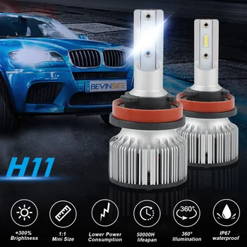 

For Toyota Yaris Base Hatchback 2/4-Door Base Sedan 4-Door Car LED Headlight 6000K H11 H8 H9 led Light Bulbs