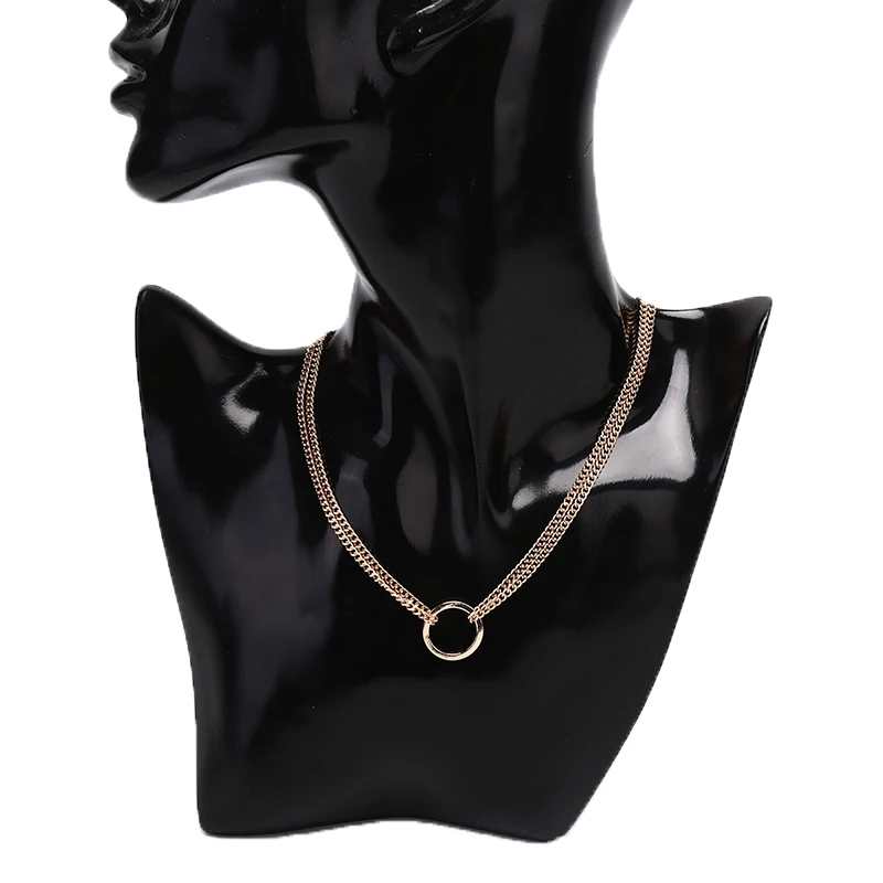 New Design Vintage Multilayer Circle Pendant Faux Pearl Sweater Chain Necklace Decor Jewelry Fashion Accessories Gifts