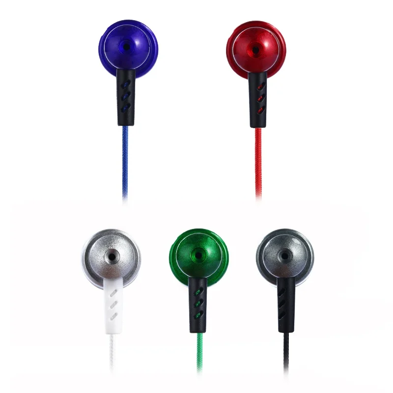 K1 Fashion Nylon Braided Headset Wired Earphone With Microphone Portable Audio And Video Device