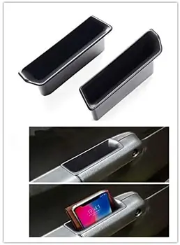

Landparts 2Pcs ABS Inner Door Handle Storage Box Interior Accessories for Suzuki Jimny 2018 2019 2020 Up
