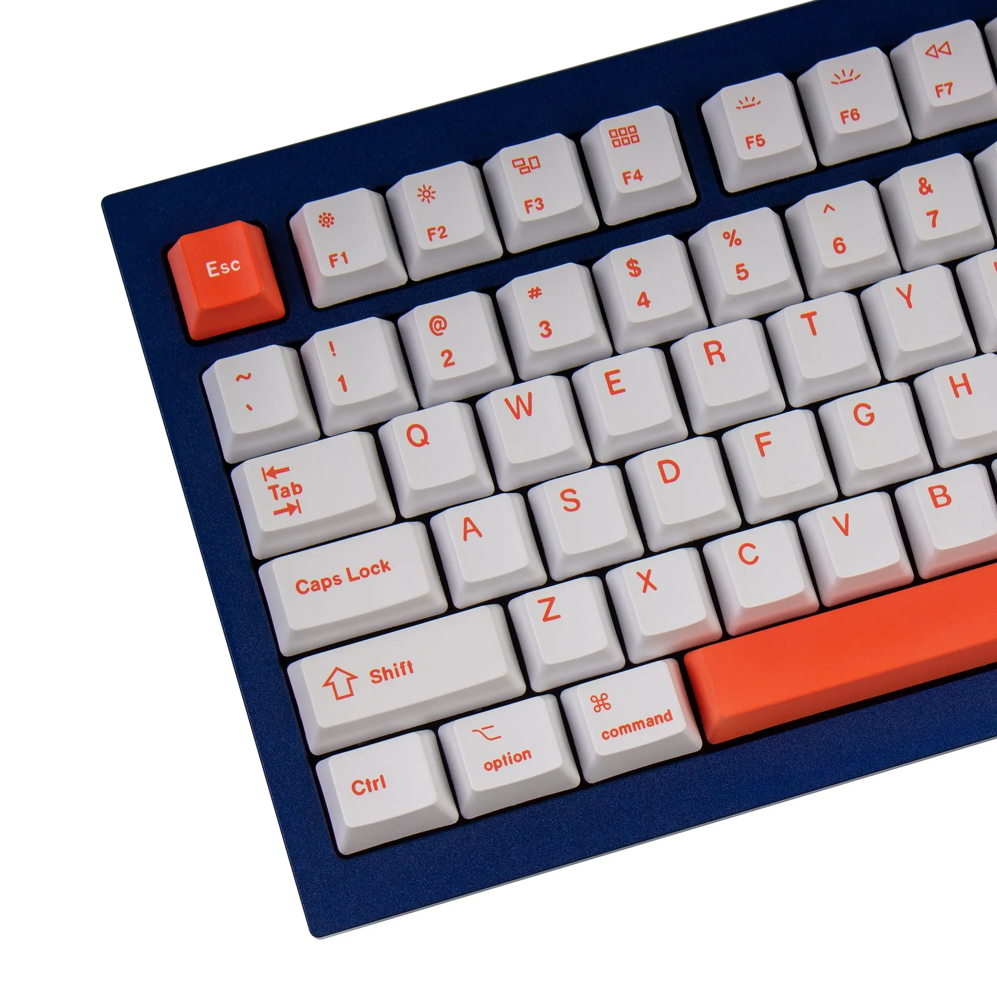 Keyclaon q1 & k2Oem染料-サブpbtキーキャップセット-オレンジ 