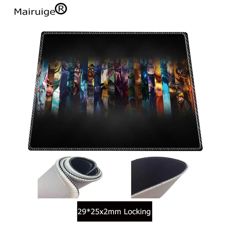  League of legends Speed Large Gaming Mouse Pad For LOL Laptop Locking Edge Natural Rubber Mousepad 