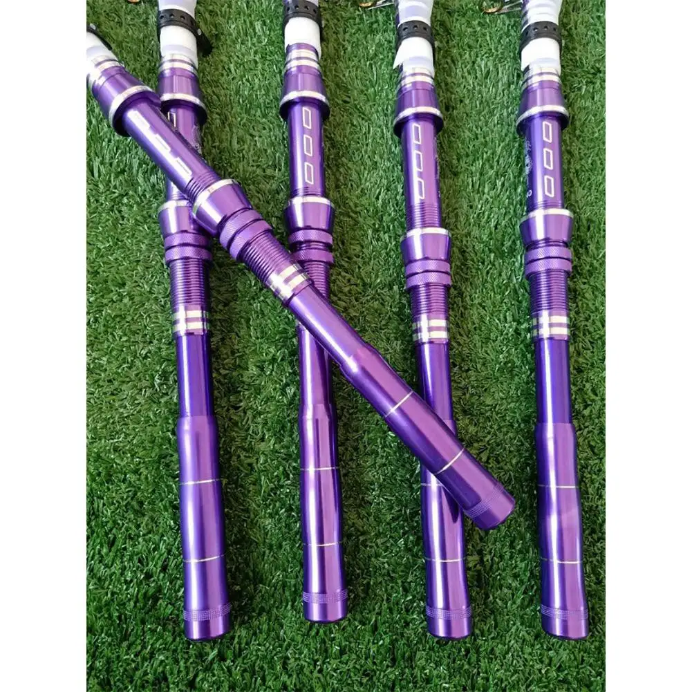HiMISS Fishing Rod Super Short Type Hard Metal Fishing Rod 1.8-3.6m Carbon Retractable Lure Fishing Rod Strong Metal handle