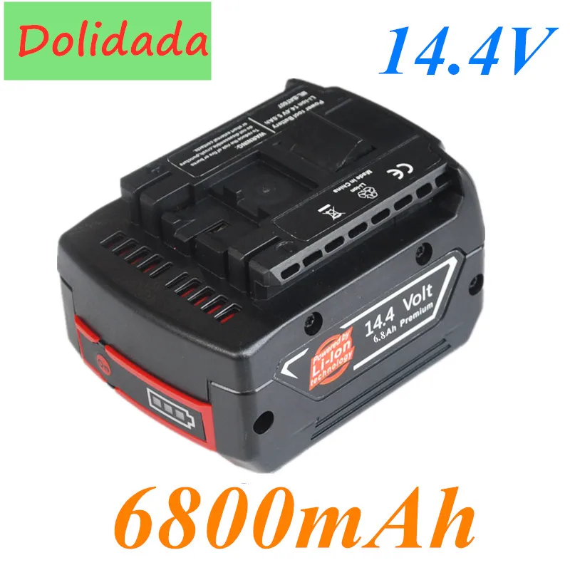 NEW 14.4V 6800mah Rechargeable Li-ion Battery Cell Pack for BOSCH Cordless Electric Drill Screwdriver BAT607 BAT607G BAT614 | Электроника