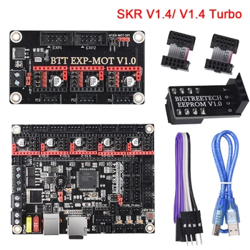 

BIGTREETECH SKR V1.4 SKR V1.4 Turbo Board BTT EXP MOT V1.0 Driver Module TMC2209UART 3D Printer Parts for CR-10 Printer MKS SGEN