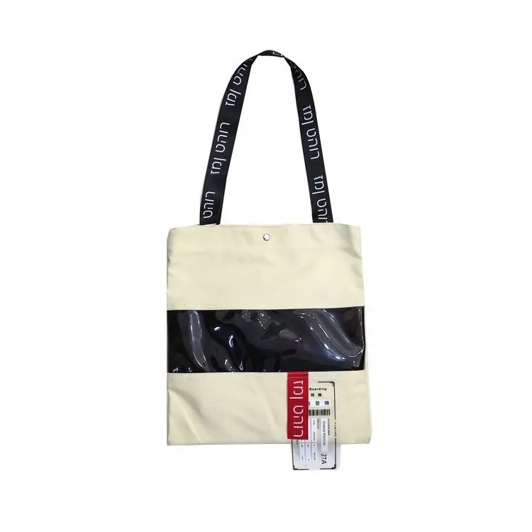 

2019 New Korean Stitching Large-capacity Shopping Bag Women's Tide Fashion Luxury Handbag Canvas PU Shoulder Bag Bolsa Feminina