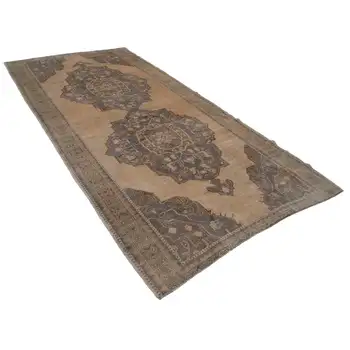 

152x317 Cm Beige Handmade Vintage Anatolian Rug-5x10 Ft