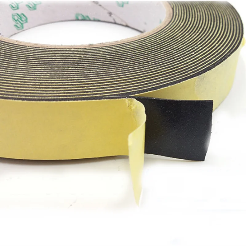 Anti-collision seal strip 0.5-10mm thick EVA sponge foam rubber single side tape adhesive sealing strips adhesive seal strip