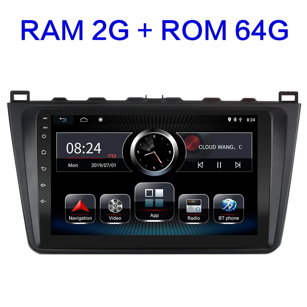 2G-64G 2G ram Android автомобильный DVD мультимедийный плеер для Mazda 6 Rui wing 2008 2009 2010 2011 2012 2013 стерео автомобильный Радио gps навигация - Цвет: 2G-64G