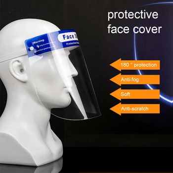 

5/10pcs Anti-fog Adjustable Full Face Shield Windproof Dustproof Hat Full Face Shield Protect Eyes Face Protective Clear Film