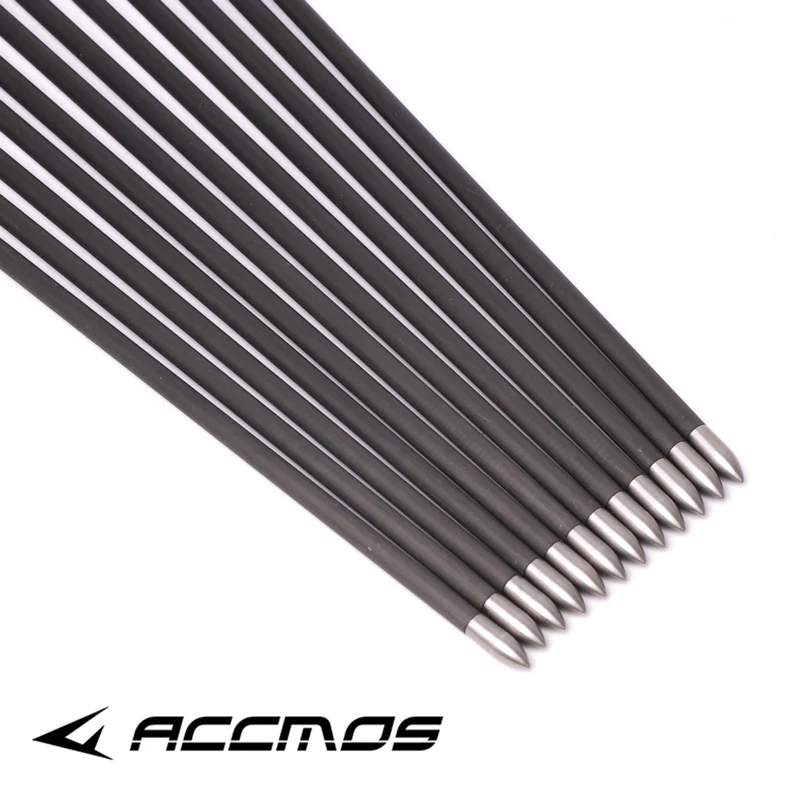 Hottest 2 Color Pure Carbon Arrow Spine 400-1000 ID 4.2mm Archery Orange /Yellow For Compound/Recuvre Bow Shoot 5