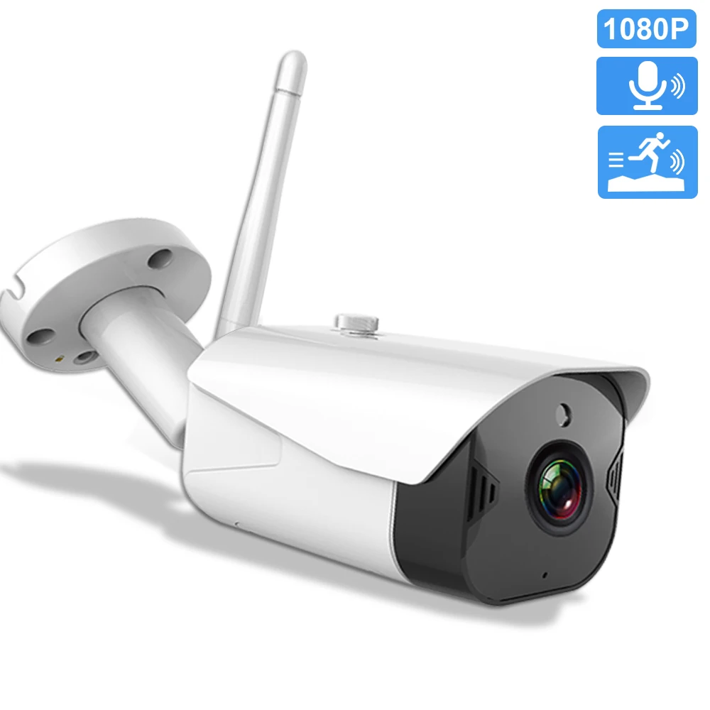 Беспроводная умная IP камера наружная водонепроницаемая Wi Fi 1080P ночное видение