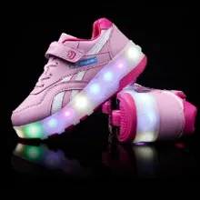 M Модный яркий светодиодный светильник для девочек, светящийся светодиодный светильник, Ослепительная обувь с зарядным выключателем USB, неограниченное количество