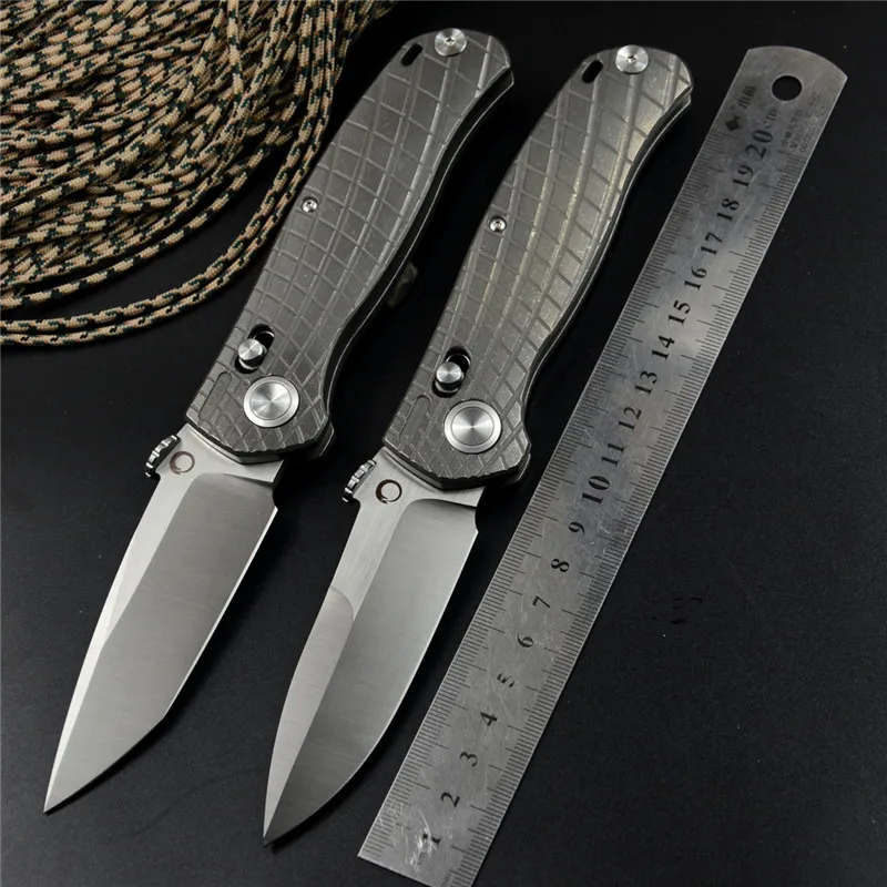 

INFINITY M390 Blade Pocket Knife Axial Titanium Handle Axial Folding Knife for Hunting Camping Outdoor and EDC