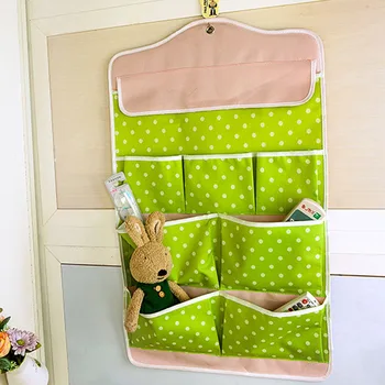 

Hanging Bag Organizer Storage Bag Cloth 2-storey Organizer Hanging Pockets Multifunction Door Storage Organizer Wall Hanging