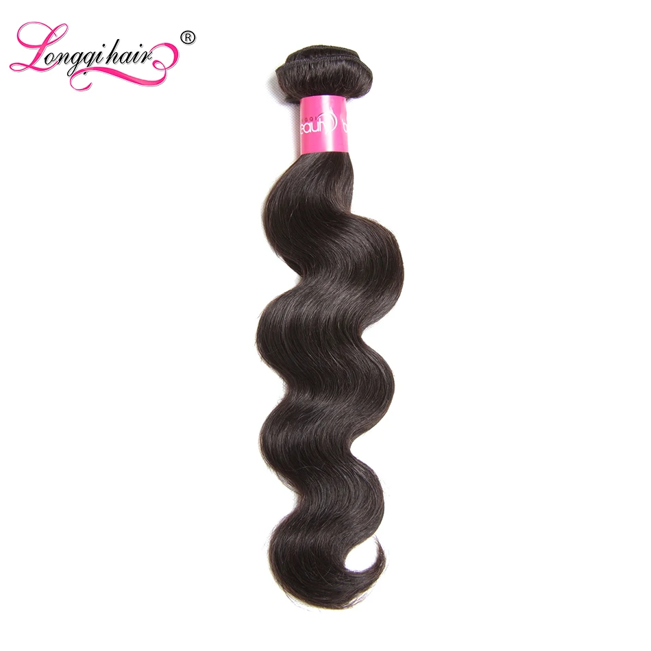 

Longqi Hair Malaysian Body Wave Bundles Remy Human Hair Bundles Natural Color Human Hair Weave Bundles 1 Bundle 8 - 30 Inch