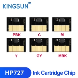 HP – puce HP727 pour imprimante, 727 ML/PC, pour DesignJet T920, T930, T1500, T1530, T2500, T2530, PBK C M Y GY MBK, 300 
