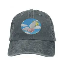 Винтажная трендовая ковбойская шляпа с принтом, модная бейсбольная кепка для мужчин и женщин, милая углеродная Кепка с летающей Свинкой