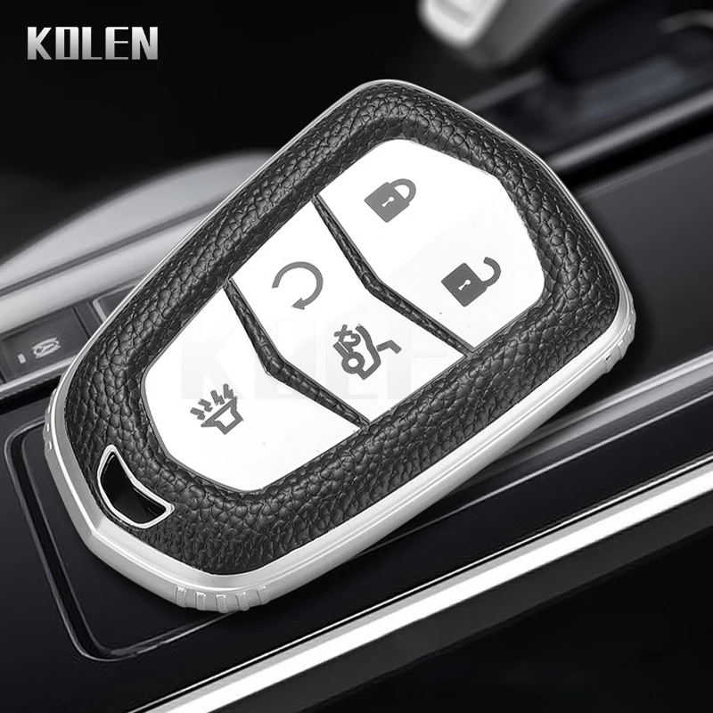 TPU Leather Type Car Key Case Cover For Cadillac ESV Escalade CTS XTS SRX ATS CT5 XT5 XT6 CT6 Protector Shell Fob Accessories 9 TPU Leather Type Car Key Case Cover For Cadillac ESV Escalade CTS XTS SRX ATS CT5 XT5 XT6 CT6 Protector Shell Fob Accessories - H995aa17dc6ee40ff8d6f2076f3adf4eby