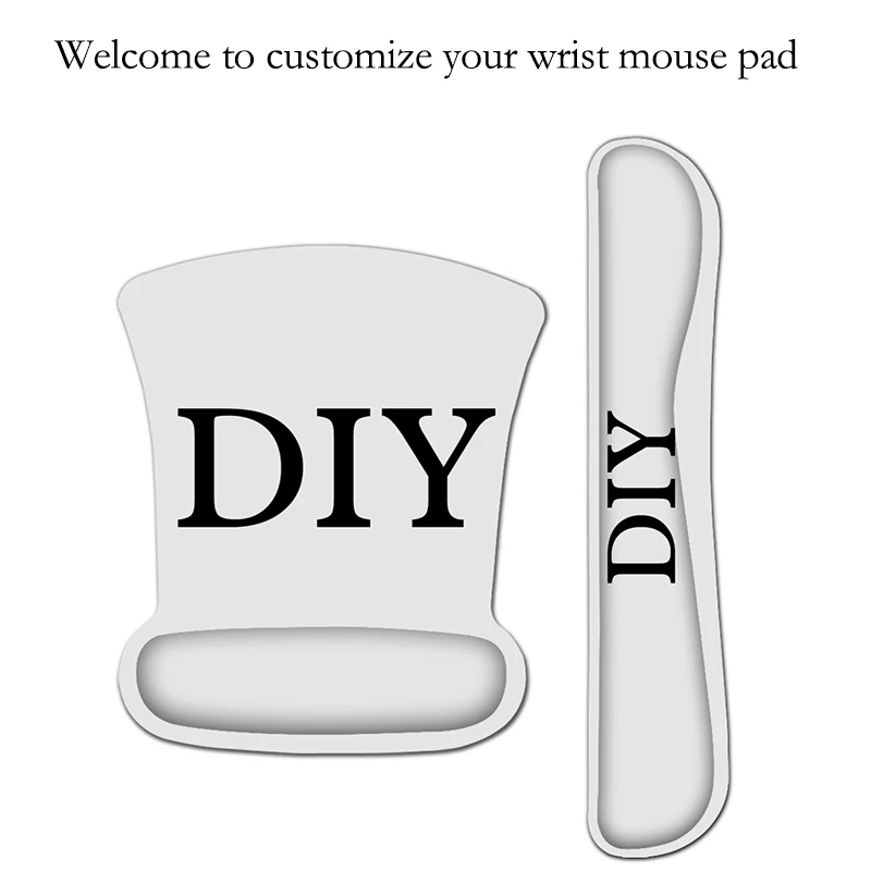 

DIY Wrist Mouse Pad Wrist Rest Pad Ergonomic Memory Foam Set Comfort Mouse Pad For Office Computer Laptop