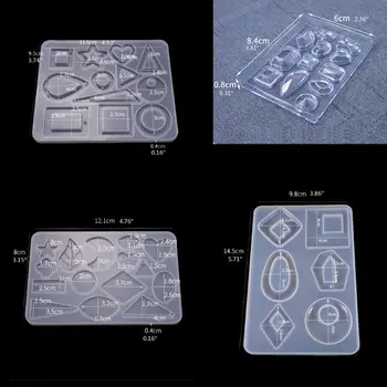 

8Pcs Earring Epoxy Resin Molds Kit Bohemia Drop Dangle Resin Earring Mold Fashion Jewelry Resin Silicone Molds Art Craft