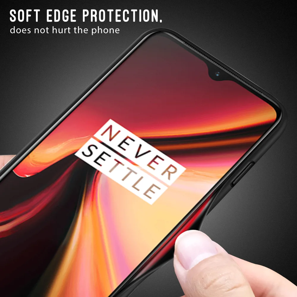 Модные противоударные чехлы из закаленного стекла для Oneplus 7 с градиентным цветным Бампером для Oneplus 7 Pro Coque