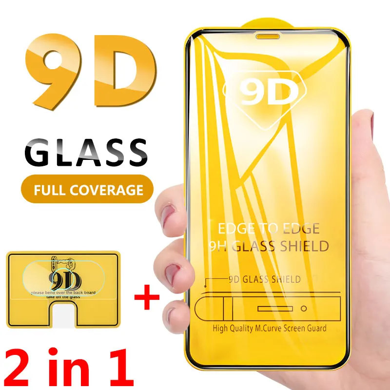 

2 in 1 Front Glass & Camera Lens Film For iPhone 11 Pro Xs Max XR X 7 8 Plus Screen Protector For iPhone 11 2019 Tempered Glass